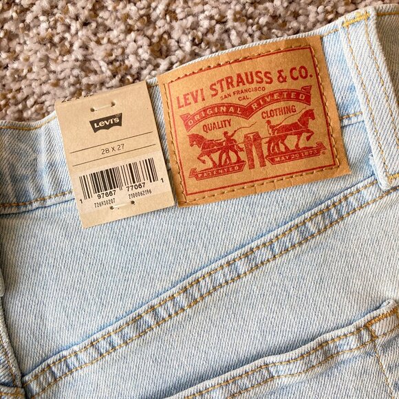 NWT Levi’s Ribcage Straight Ankle Jeans Womens 28 Pretty Diva Mermaid Button Fly - Picture 9 of 9